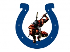 Indianapolis Colts Deadpool Logo heat sticker