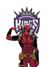 Sacramento Kings Deadpool Logo heat sticker