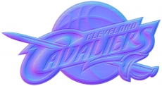 Cleveland Cavaliers Colorful Embossed Logo custom vinyl decal