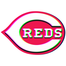 Phantom Cincinnati Reds logo heat sticker