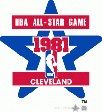 NBA All-Star Game 1980-1981 Logo heat sticker