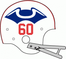 New England Patriots 1960 Helmet Logo custom vinyl decal