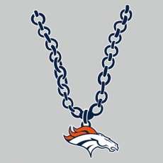 Denver Broncos Necklace logo heat sticker