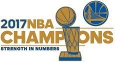 Golden State Warriors 2016-2017 Champion Logo heat sticker