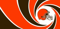 007 Cleveland Browns logo heat sticker
