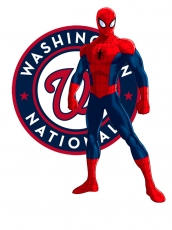 Washington Nationals Spider Man Logo heat sticker