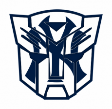 Autobots New York Yankees logo heat sticker