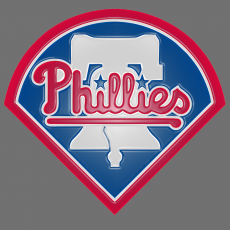 Philadelphia Phillies Plastic Effect Logo custom vinyl decal