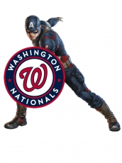 Washington Nationals Captain America Logo heat sticker