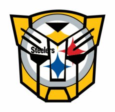 Autobots Pittsburgh Steelers logo heat sticker