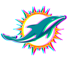 Phantom Miami Dolphins Logo heat sticker