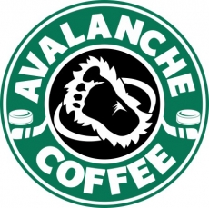 Colorado Avalanche Starbucks Coffee Logo custom vinyl decal