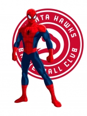 Atlanta Hawks Spider Man Logo heat sticker