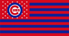 Chicago Cubs Flag001 logo custom vinyl decal