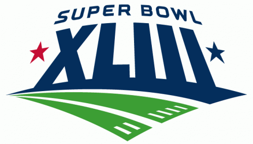 Super Bowl XLIII Logo heat sticker