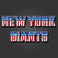 New York Giants American Captain Logo heat sticker