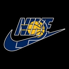 Indiana Pacers Nike logo heat sticker