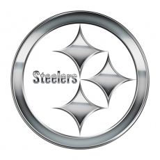 Pittsburgh Steelers Silver Logo custom vinyl decal