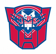Autobots Philadelphia Phillies logo heat sticker
