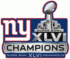 New York Giants 2012 Champion Logo heat sticker