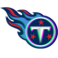 Phantom Tennessee Titans logo heat sticker