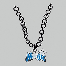 Orlando Magic Necklace logo heat sticker