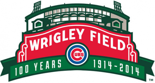 Chicago Cubs 2014 Anniversary Logo heat sticker