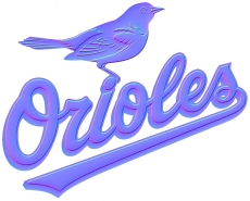 Baltimore Orioles Colorful Embossed Logo custom vinyl decal