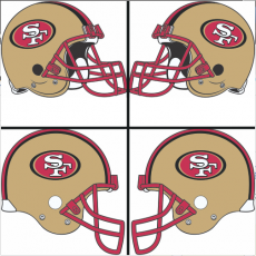 San Francisco 49ers Helmet Logo heat sticker