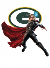 Green Bay Packers Thor Logo heat sticker