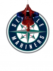 Seattle Mariners Spider Man Logo heat sticker