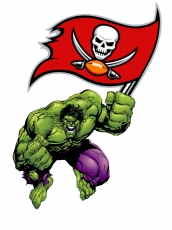 Tampa Bay Buccaneers Hulk Logo heat sticker