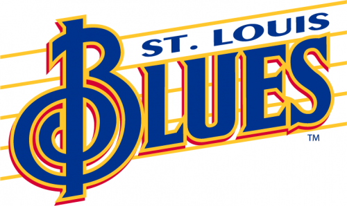 St. Louis Blues 1995 96-1997 98 Wordmark Logo heat sticker