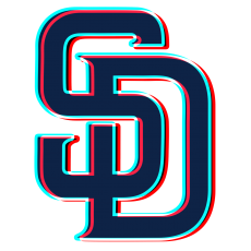 Phantom San Diego Padres logo heat sticker
