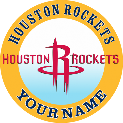 Houston Rockets custom logo Customized Logo heat sticker