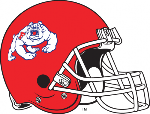 Fresno State Bulldogs 1992-2005 Helmet Logo custom vinyl decal