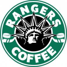 New York Rangers Starbucks Coffee Logo custom vinyl decal