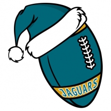 Jacksonville Jaguars Football Christmas hat logo custom vinyl decal