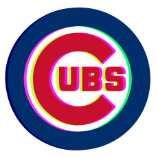Phantom Chicago Cubs logo custom vinyl decal