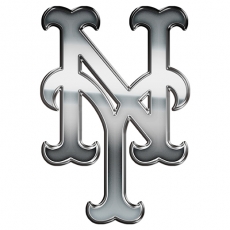 New York Mets Silver Logo heat sticker
