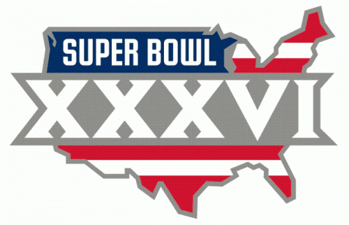Super Bowl XXXVI Alternate Logo heat sticker