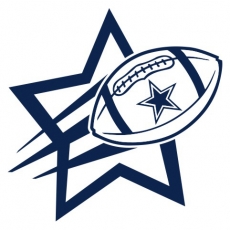 Dallas Cowboys Football Goal Star logo heat sticker