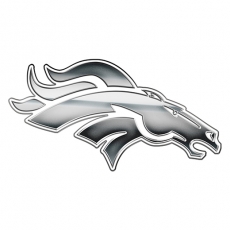 Denver Broncos Silver Logo custom vinyl decal