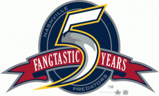 Nashville Predators 2002 03 Anniversary Logo heat sticker