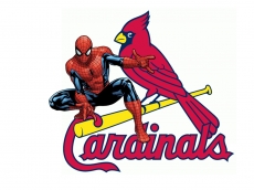 St. Louis Cardinals Spider Man Logo heat sticker