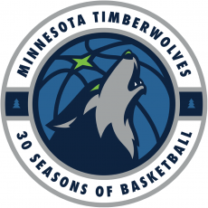 Minnesota Timberwolves 2018-2019 Anniversary Logo heat sticker