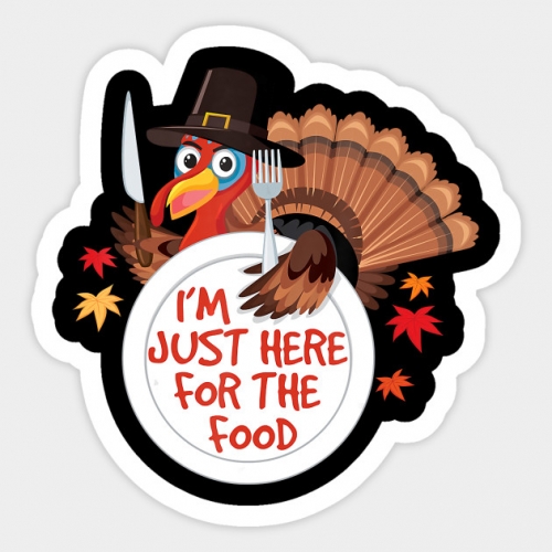Thanksgiving Day Logo 17 heat sticker
