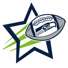 Seattle Seahawks Football Goal Star logo heat sticker