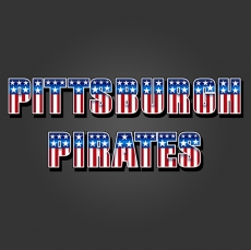 Pittsburgh Pirates American Captain Logo heat sticker