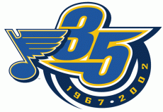 St. Louis Blues 1991 92 Anniversary Logo 02 heat sticker